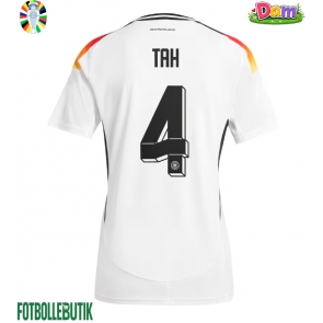 Tyskland Jonathan Tah #4 Hemmatröja Kvinnor EM 2024 Kortärmad